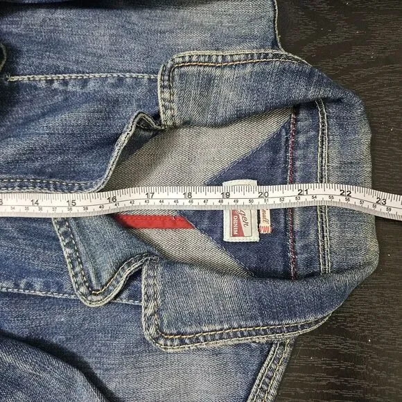 TOMMY HILFIGER Vintage Women's Blue Denim Blazer Jeans Jacket Size XS - Picture 7 of 7